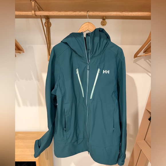 Helly Hansen Other - Men's Alpha Long Shell Ski Jacket - Dark Creek